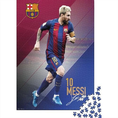 Lionel Messi 1000-Puzzleteile Puzzle Für ErwachseneKann Stress LindernPädagogische Spiele Geschenke100% RecyclingkartonGeeignet Für Erwachsene Und Kinder 1000pcs (75x50cm) von WQIRALFEX