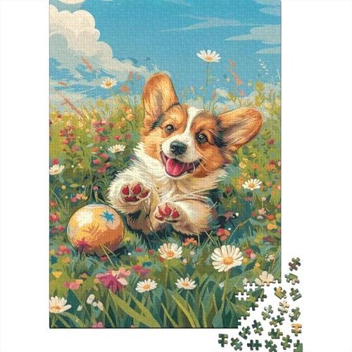 Mengji Fun Play 1000-Puzzleteile Vitality Chasing The Ball PuzzleKann Stress LindernHerausforderung Puzzle Spiel100% RecyclingkartonGeeignet Für Erwachsene Und Kinder 1000pcs (75x50cm) von WQIRALFEX