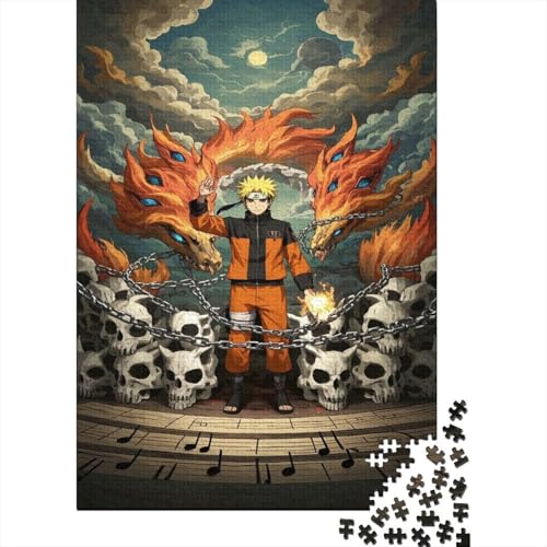 Naruto 1000-Puzzleteile Puzzle Für ErwachseneChallenge SpielzeugGeschenke Für ErwachseneHochwertige 100% Recycelte PappeGeeignet Für Erwachsene Und Kinder 1000pcs (75x50cm) von WQIRALFEX