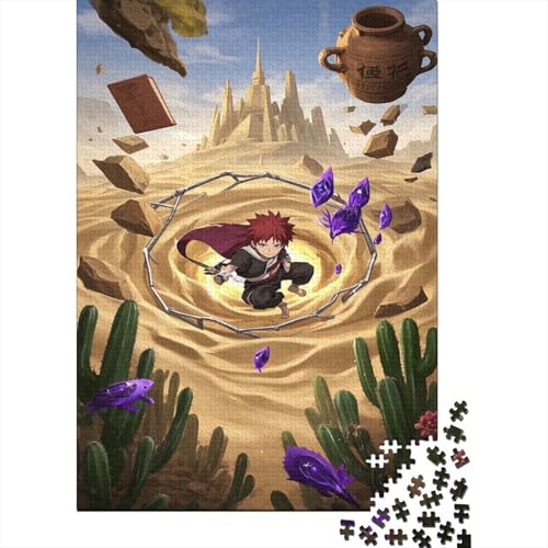 Naruto 1000-Puzzleteile PuzzleWohndekoration GeschenkPädagogische Spiele GeschenkeHochwertige 100% Recycelte PappeGeeignet Für Erwachsene Und Kinder 1000pcs (75x50cm) von WQIRALFEX