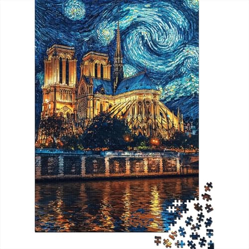 Notre-Dame of Paris 1000-Puzzleteile Great Architecture PuzzleHochwertiges Und Langlebiges GeschenkHerausforderung Puzzle Spiel100% RecyclingkartonGeeignet Für Erwachsene Und Kinder 1000pcs (75x50cm) von WQIRALFEX