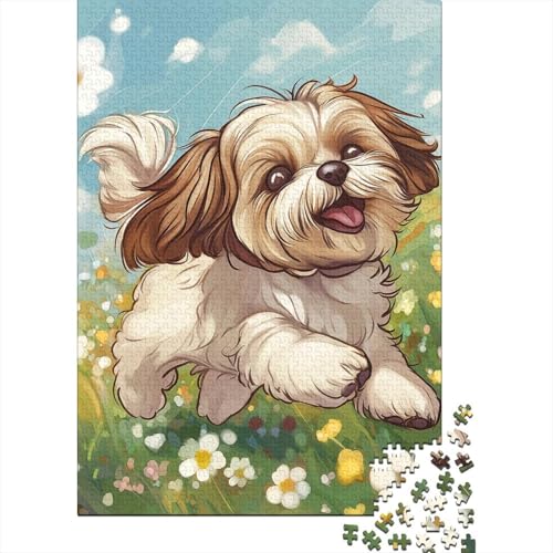 Pekingeserr Puzzles 1000 Teile Schwer Puzzle Spielzeug Pädagogisches Spiel Impossible Herausforderungsspielzeug Für Erwachsene Und Kinder in Bewährter 1000pcs (75x50cm) von WQIRALFEX