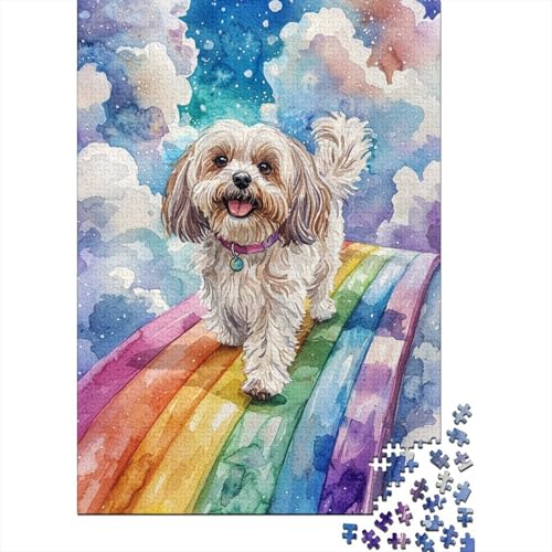 Shih Tzu 1000-Puzzleteile PuzzleWohndekoration Geschenk1000-Geschenke Für ErwachseneHochwertige 100% Recycelte PappeGeeignet Für Erwachsene Und Kinder 1000pcs (75x50cm) von WQIRALFEX