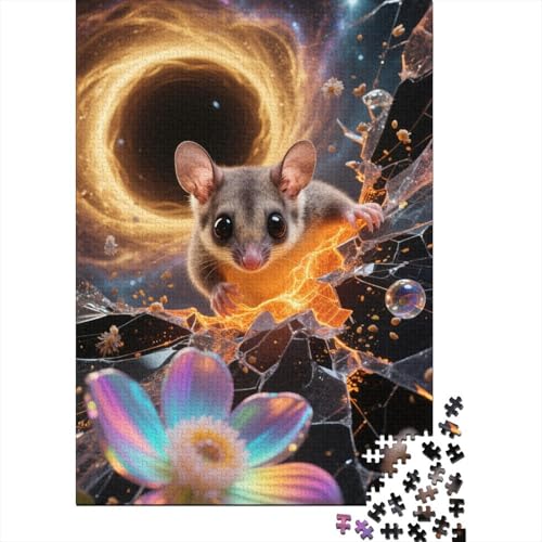 Sugar Glider 1000-Puzzleteile Puzzle Für ErwachseneChallenge SpielzeugGeschenke Für ErwachseneHochwertige 100% Recycelte PappeGeeignet Für Erwachsene Und Kinder 1000pcs (75x50cm) von WQIRALFEX