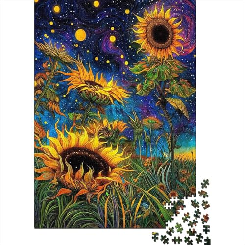 Sunflower 1000-Puzzleteile Puzzle Für ErwachseneChallenge SpielzeugGeschenke Für ErwachseneHochwertige 100% Recycelte PappeGeeignet Für Erwachsene Und Kinder 1000pcs (75x50cm) von WQIRALFEX