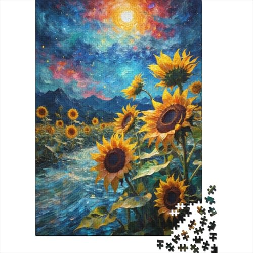 Sunflower 1000-Puzzleteile PuzzleChallenge Spielzeug1000-Geschenke Für ErwachseneHochwertige 100% Recycelte PappeGeeignet Für Erwachsene Und Kinder 1000pcs (75x50cm) von WQIRALFEX