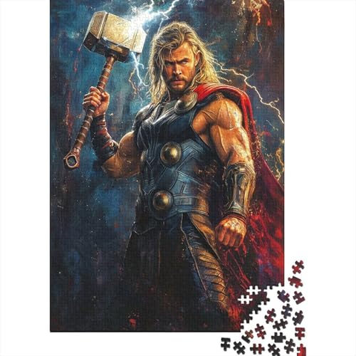 Thor 1000-Puzzleteile Puzzle Für ErwachseneChallenge SpielzeugGeschenke Für ErwachseneHochwertige 100% Recycelte PappeGeeignet Für Erwachsene Und Kinder 1000pcs (75x50cm) von WQIRALFEX