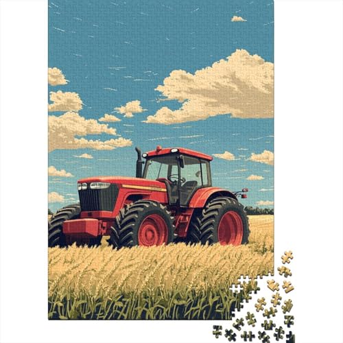 Traktor Puzzles 1000 Teile Schwer Puzzle Spielzeug Lernspiel Impossible Herausforderung Spielzeug Für Erwachsene Und Kinder in Bewährter 1000pcs (75x50cm) von WQIRALFEX