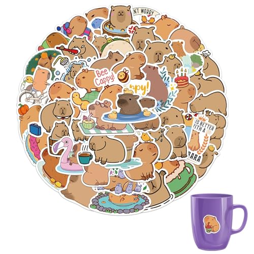 50 Stück Capybara Sticker,Capybara Aufkleber,Lustige Wasser Guinea Tier Aufkleber,Wasserfeste Graffiti Cartoon Aufkleber Für Jugendliche Kinder Erwachsene,Für Laptop,Telefon,Notebook,Skateboard 50 Stück Capybara Sticker,Capybara Aufkleber,Lustige Wasser Guinea Tier Aufkleber,Wasserfeste Graffiti Cartoon Aufkleber Für Jugendliche Kinder Erwachsene,Für Laptop,Telefon,Notebook,Skateboard von WQNNQW