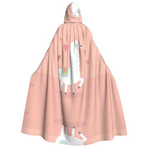 WQUVMDS (Alpakas) Unisex Erwachsene Kapuzenumhang Umhang Umhang Halloween Cosplay Kostüme Vampire Umhang von WQUVMDS