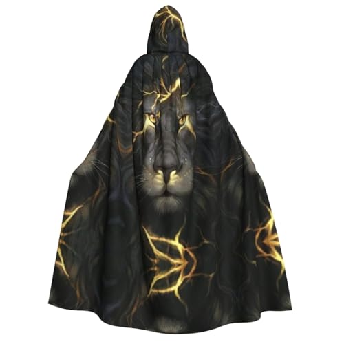 WQUVMDS (Cooler Löwe) Unisex Erwachsene Kapuzenumhang Umhang Umhang Halloween Cosplay Kostüme Vampire Umhang von WQUVMDS