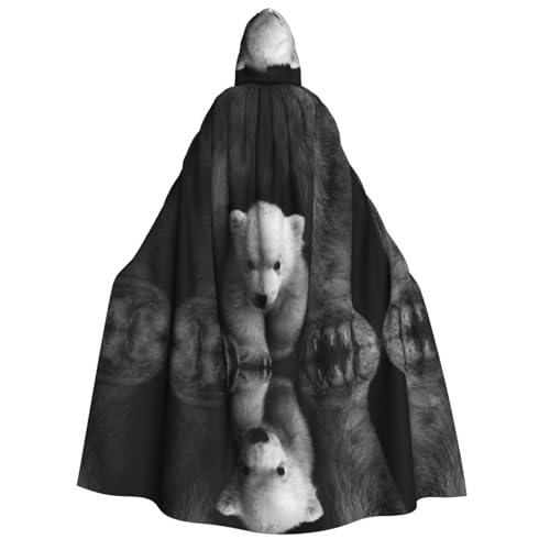 WQUVMDS (Eisbär) Unisex Erwachsene Kapuzenumhang Umhang Umhang Halloween Cosplay Kostüme Vampire Umhang von WQUVMDS