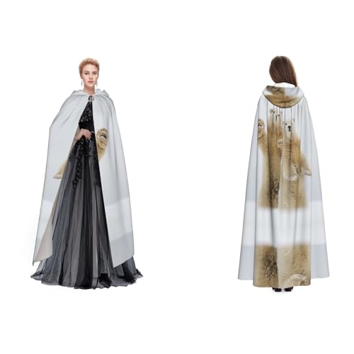 WQUVMDS (Eisbär) Unisex Kapuzenumhang Umhang Halloween Hexe Party Kapuzen Erwachsene Vampire Umhang Umhang Umhang von WQUVMDS