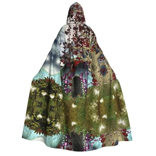 WQUVMDS (Gothic Fairy Garden) Unisex Erwachsene Kapuzenumhang Umhang Umhang Halloween Cosplay Kostüme Vampire Umhang Umhang Umhang von WQUVMDS