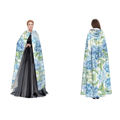 WQUVMDS (Hortensie) Unisex Kapuzenumhang Umhang Halloween Hexe Party Kapuzen Erwachsene Vampire Umhang Umhang Umhang von WQUVMDS