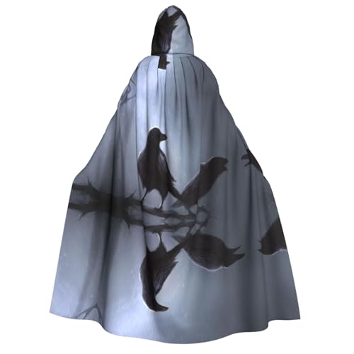 WQUVMDS (Ravens) Unisex Erwachsene Kapuzenumhang Umhang Umhang Halloween Cosplay Kostüme Vampire Umhang Umhang Umhang von WQUVMDS