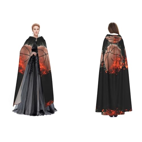 WQUVMDS 3D-Basketball-Umhang, Unisex, mit Kapuze, für Halloween, Hexenparty, mit Kapuze, Vampir, Umhang WQUVMDS 3D-Basketball-Umhang, Unisex, mit Kapuze, für Halloween, Hexenparty, mit Kapuze, Vampir, Umhang von WQUVMDS