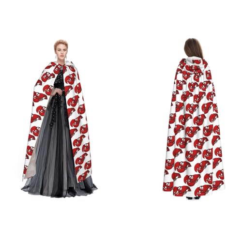 WQUVMDS Kapuzenumhang mit rotem Hummer-Aufdruck, Unisex, für Halloween, Hexenparty, mit Kapuze, Vampir, Umhang WQUVMDS Kapuzenumhang mit rotem Hummer-Aufdruck, Unisex, für Halloween, Hexenparty, mit Kapuze, Vampir, Umhang von WQUVMDS