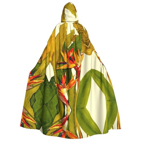WQUVMDS Umhang mit Kapuze, Motiv: tropische Blume, Unisex, für Erwachsene, Halloween, Cosplay, Kostüme, Vampire, Umhang WQUVMDS Umhang mit Kapuze, Motiv: tropische Blume, Unisex, für Erwachsene, Halloween, Cosplay, Kostüme, Vampire, Umhang von WQUVMDS