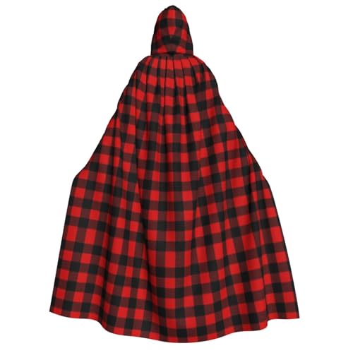 WQUVMDS Umhang mit Kapuze, Unisex, für Erwachsene, Buffalo Check, Halloween, Cosplay, Kostüme, Vampir, Umhang WQUVMDS Umhang mit Kapuze, Unisex, für Erwachsene, Buffalo Check, Halloween, Cosplay, Kostüme, Vampir, Umhang von WQUVMDS