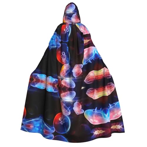 WQUVMDS Umhang mit Kapuze, Unisex, für Erwachsene, für Halloween, Cosplay, Vampire, Umhang WQUVMDS Umhang mit Kapuze, Unisex, für Erwachsene, für Halloween, Cosplay, Vampire, Umhang von WQUVMDS