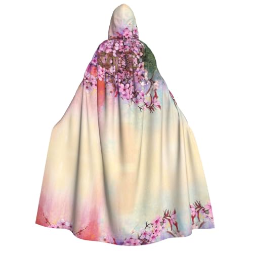 WQUVMDS Umhang mit Kapuze, Unisex, für Erwachsene, für Halloween, Cosplay, Vampire, Umhang WQUVMDS Umhang mit Kapuze, Unisex, für Erwachsene, für Halloween, Cosplay, Vampire, Umhang von WQUVMDS