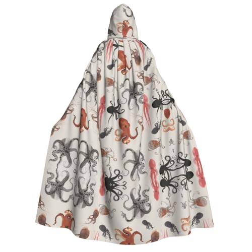 WQUVMDS Umhang mit Kapuze, Unisex, für Erwachsene, für Halloween, Cosplay, Vampire, Umhang WQUVMDS Umhang mit Kapuze, Unisex, für Erwachsene, für Halloween, Cosplay, Vampire, Umhang von WQUVMDS