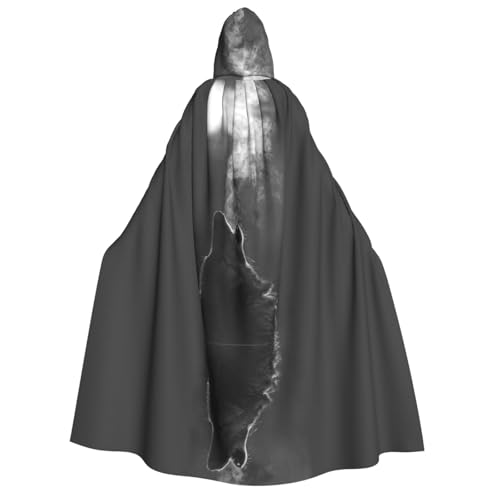 WQUVMDS Umhang mit Kapuze, Unisex, für Erwachsene, für Halloween, Cosplay, Vampire, Umhang WQUVMDS Umhang mit Kapuze, Unisex, für Erwachsene, für Halloween, Cosplay, Vampire, Umhang von WQUVMDS