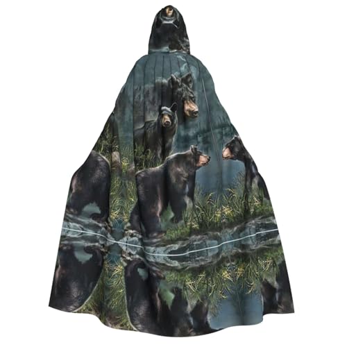 WQUVMDS Umhang mit Kapuze, Unisex, für Erwachsene, für Halloween, Cosplay, Vampire, Umhang WQUVMDS Umhang mit Kapuze, Unisex, für Erwachsene, für Halloween, Cosplay, Vampire, Umhang von WQUVMDS