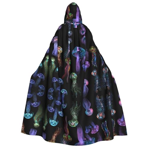 WQUVMDS Umhang mit Kapuze, Unisex, für Erwachsene, für Halloween, Cosplay, Vampire, Umhang WQUVMDS Umhang mit Kapuze, Unisex, für Erwachsene, für Halloween, Cosplay, Vampire, Umhang von WQUVMDS