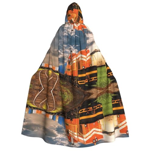 WQUVMDS Umhang mit Kapuze, Unisex, für Erwachsene, für Halloween, Cosplay, Vampire, Umhang WQUVMDS Umhang mit Kapuze, Unisex, für Erwachsene, für Halloween, Cosplay, Vampire, Umhang von WQUVMDS