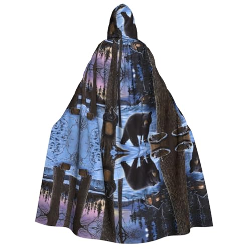WQUVMDS Umhang mit Kapuze, Unisex, für Erwachsene, für Halloween, Cosplay, Vampire, Umhang WQUVMDS Umhang mit Kapuze, Unisex, für Erwachsene, für Halloween, Cosplay, Vampire, Umhang von WQUVMDS