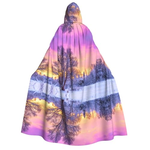 WQUVMDS Umhang mit Kapuze, Unisex, für Erwachsene, für Halloween, Cosplay, Vampire, Umhang WQUVMDS Umhang mit Kapuze, Unisex, für Erwachsene, für Halloween, Cosplay, Vampire, Umhang von WQUVMDS