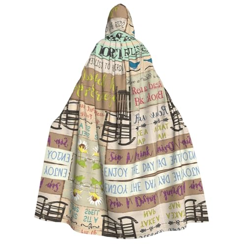 WQUVMDS Umhang mit Kapuze für Erwachsene, Unisex, für Halloween, Cosplay, Vampire, Umhang WQUVMDS Umhang mit Kapuze für Erwachsene, Unisex, für Halloween, Cosplay, Vampire, Umhang von WQUVMDS