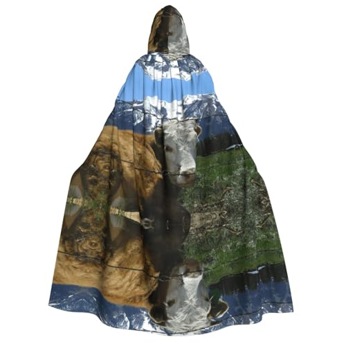 WQUVMDS Umhang mit Kapuze für Erwachsene, Unisex, für Halloween, Cosplay, Vampire, Umhang WQUVMDS Umhang mit Kapuze für Erwachsene, Unisex, für Halloween, Cosplay, Vampire, Umhang von WQUVMDS