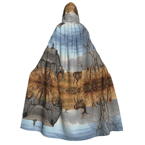 WQUVMDS Umhang mit Kapuze für Erwachsene, Unisex, für Halloween, Cosplay, Vampire, Umhang WQUVMDS Umhang mit Kapuze für Erwachsene, Unisex, für Halloween, Cosplay, Vampire, Umhang von WQUVMDS