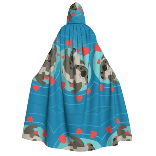 WQUVMDS Umhang mit Kapuze für Erwachsene, Unisex, für Halloween, Cosplay, Vampire, Umhang WQUVMDS Umhang mit Kapuze für Erwachsene, Unisex, für Halloween, Cosplay, Vampire, Umhang von WQUVMDS