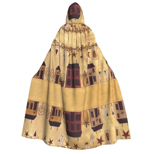 WQUVMDS Umhang mit Kapuze für Halloween, Cosplay, Vampir, Beige Braun WQUVMDS Umhang mit Kapuze für Halloween, Cosplay, Vampir, Beige Braun von WQUVMDS