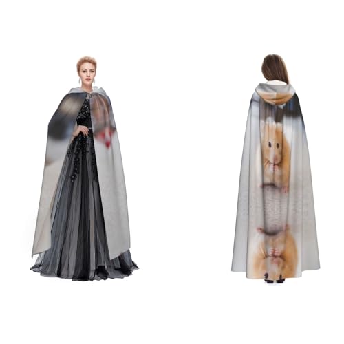 WQUVMDS Umhang mit Kapuze für Halloween, Hexenparty, Vampir, Unisex, Kastanienbraun WQUVMDS Umhang mit Kapuze für Halloween, Hexenparty, Vampir, Unisex, Kastanienbraun von WQUVMDS