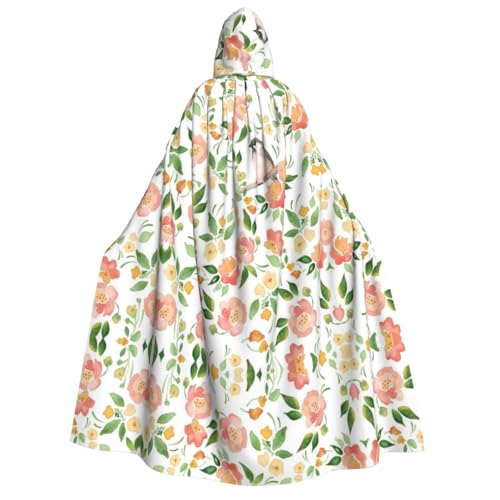 WQUVMDS Umhang mit Kapuze und Blume und Vögel, Unisex, für Erwachsene, Halloween, Cosplay, Kostüme, Vampir, Umhang WQUVMDS Umhang mit Kapuze und Blume und Vögel, Unisex, für Erwachsene, Halloween, Cosplay, Kostüme, Vampir, Umhang von WQUVMDS