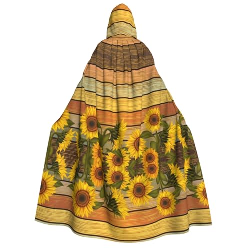 WQUVMDS Umhang mit Kapuze und Sonnenblume, Unisex, für Erwachsene, Halloween, Cosplay, Kostüme, Vampire, Umhang WQUVMDS Umhang mit Kapuze und Sonnenblume, Unisex, für Erwachsene, Halloween, Cosplay, Kostüme, Vampire, Umhang von WQUVMDS