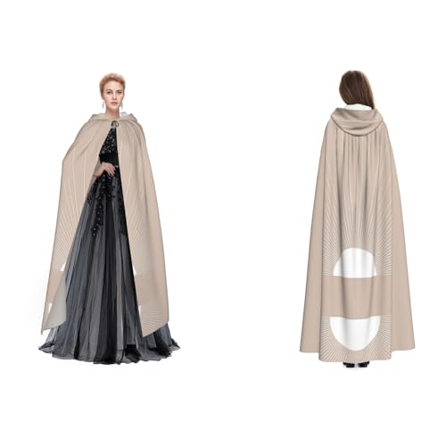 WQUVMDS Unisex Kapuzenumhang mit Kapuze, abstrakt, geometrisch, für Halloween, Hexenparty, mit Kapuze, Erwachsene, Vampirumhang von WQUVMDS
