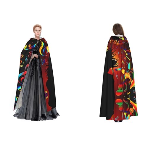 WQUVMDS Unisex Kapuzenumhang mit Kapuze, für Halloween, Hexenparty, mit Kapuze, Vampir, Umhang WQUVMDS Unisex Kapuzenumhang mit Kapuze, für Halloween, Hexenparty, mit Kapuze, Vampir, Umhang von WQUVMDS
