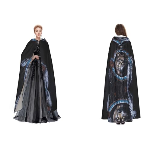 WQUVMDS Unisex Kapuzenumhang mit Kapuze für Halloween, Hexenparty, Erwachsene, Vampirumhang WQUVMDS Unisex Kapuzenumhang mit Kapuze für Halloween, Hexenparty, Erwachsene, Vampirumhang von WQUVMDS