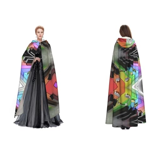 WQUVMDS Unisex Kapuzenumhang mit Klaviertaste, für Halloween, Hexenparty, mit Kapuze, Vampir, Umhang WQUVMDS Unisex Kapuzenumhang mit Klaviertaste, für Halloween, Hexenparty, mit Kapuze, Vampir, Umhang von WQUVMDS