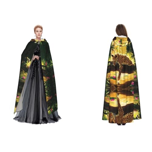 WQUVMDS Unisex Kapuzenumhang mit Tiermotiven, für Halloween, Hexenparty, mit Kapuze, Vampir, Umhang WQUVMDS Unisex Kapuzenumhang mit Tiermotiven, für Halloween, Hexenparty, mit Kapuze, Vampir, Umhang von WQUVMDS