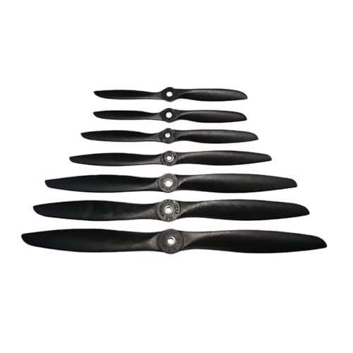 WQXMYDO Kompatibel mit XAERO, 7-12 Zoll PC-Nylon-Propeller, kompatibel mit RC-Flugzeugen der Klasse 91-9 mit Glühmotor, langlebiges RC-Flugzeugzubehör(8x6) von WQXMYDO