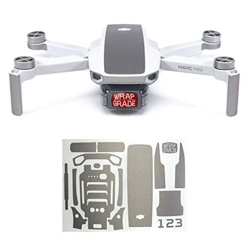 WRAPGRADE Skin kompatibel mit DJI Mavic Mini | Accent Color (TITANIUM) von WRAPGRADE