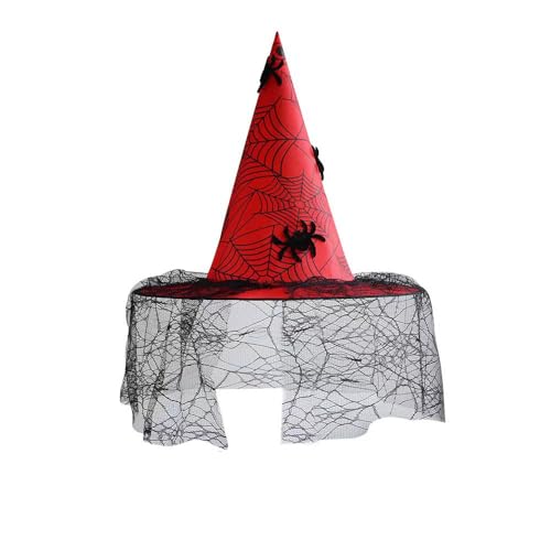 WREWING Halloween Hexenhut Zauberer Stil Kopfschmuck für Tanzparty Rollenspiel Festival Kostüm Requisite von WREWING
