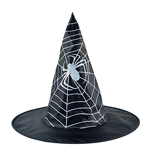 WREWING Halloween & Ostern Hexenhut - Spitzkopfschmuck - Festival Kostüm Zubehör für Feiertagsfeiern von WREWING